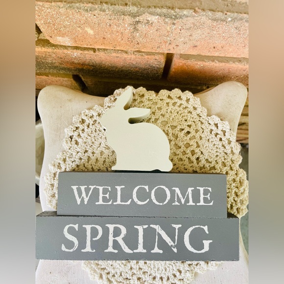 Welcome Spring Block Stackers 3/Set - Picture 10 of 13